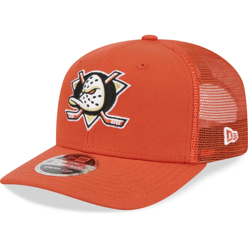 siltovka-zaoblena-oranzova-snapback-9seventy-stretch-snap-evergreen-anaheim-ducks-nhl-new-era