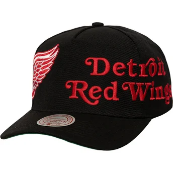 Cap zaoblená black snapback Busted Pro Detroit Red Wings NHL Mitchell & Ness