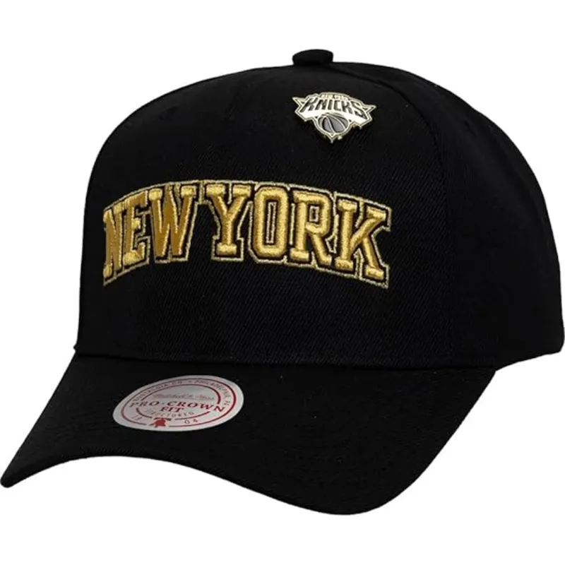 siltovky-zaoblena-cierna-snapback-pinned-gold-pro-new-york-knicks-nba-mitchell-ness