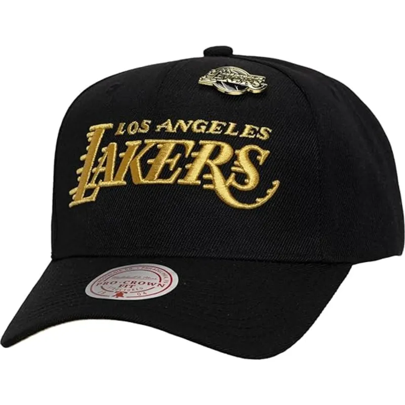 siltovka-zaoblena-cierna-snapback-pinned-gold-pro-los-angeles-lakers-nba-mitchell-ness