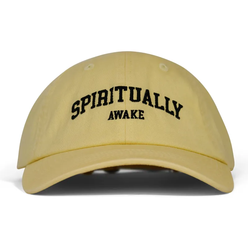 pica-pica-curved-brim-spiritually-awake-yellow-adjustable-cap