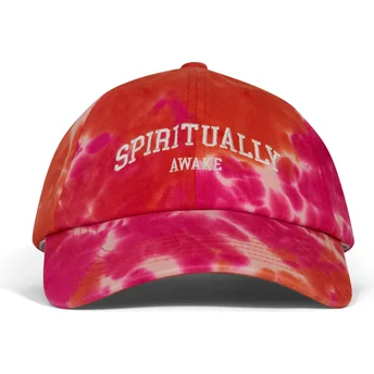 Rosafarbene verstellbare Curved Cap Spiritually Awaken Batik von Pica Pica
