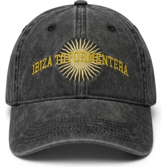 Cap zaoblená black adjustable strap Pica Pica