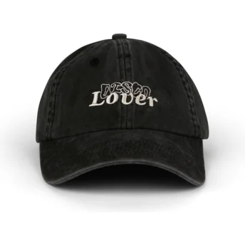 Šiltovka zaoblená čierna nastaviteľný Disco Lover Distressed Washed Pica Pica