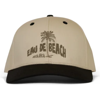 Cap zaoblená beige snapback Eau Beach Pica Pica