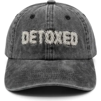 Šiltovky zaoblená čierna nastaviteľný pásik Detoxed Washed Pica Pica