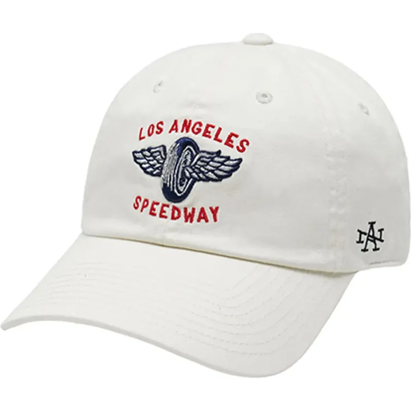 gorra-curva-beige-ajustable-los-angeles-speedway-ballpark-de-american-needle