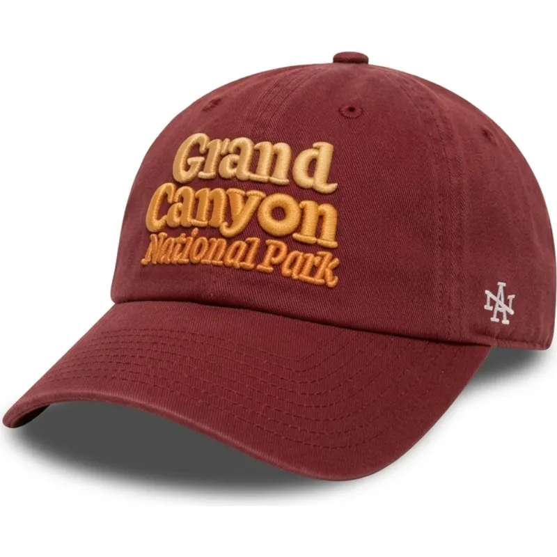 rote-verstellbare-curved-cap-ballpark-grand-canyon-national-park-von-american-needle