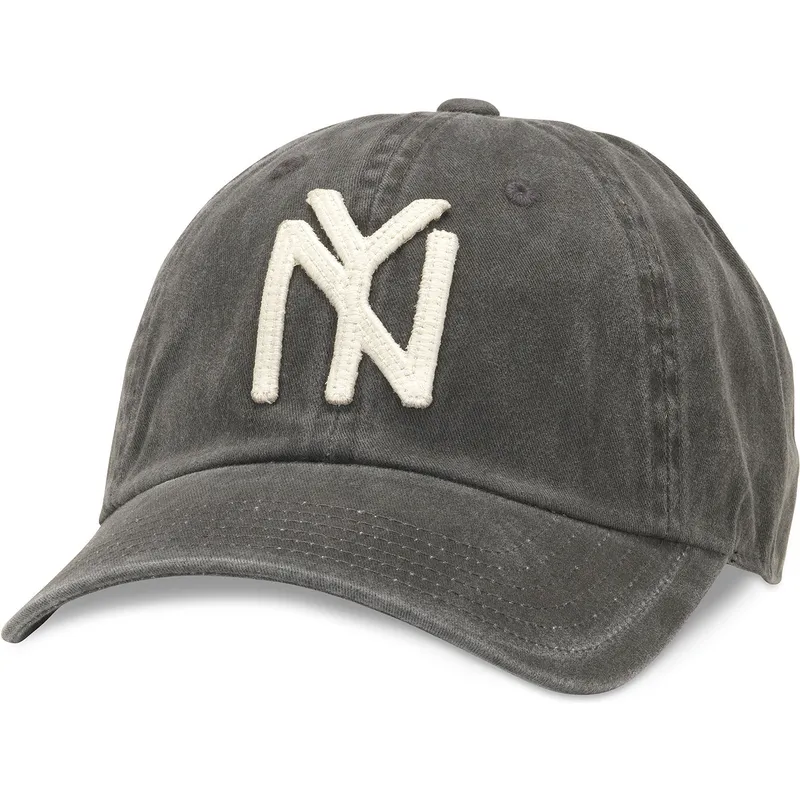 american-needle-curved-brim-archive-new-york-black-yankees-mlb-black-adjustable-cap