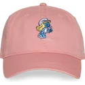 gorra-curva-rosa-ajustable-pitufina-smu2-fetb-los-pitufos-de-capslab