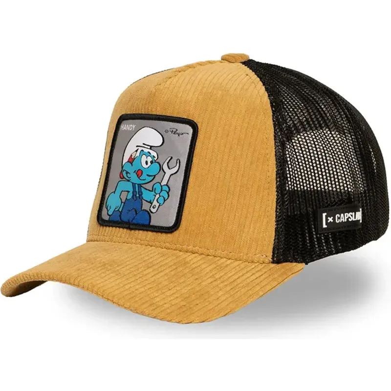 cap-zaoblena-brown-snapback-handy-smurf-the-smurfs-capslab