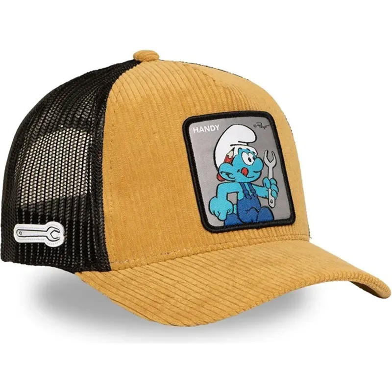 cap-zaoblena-brown-snapback-handy-smurf-the-smurfs-capslab