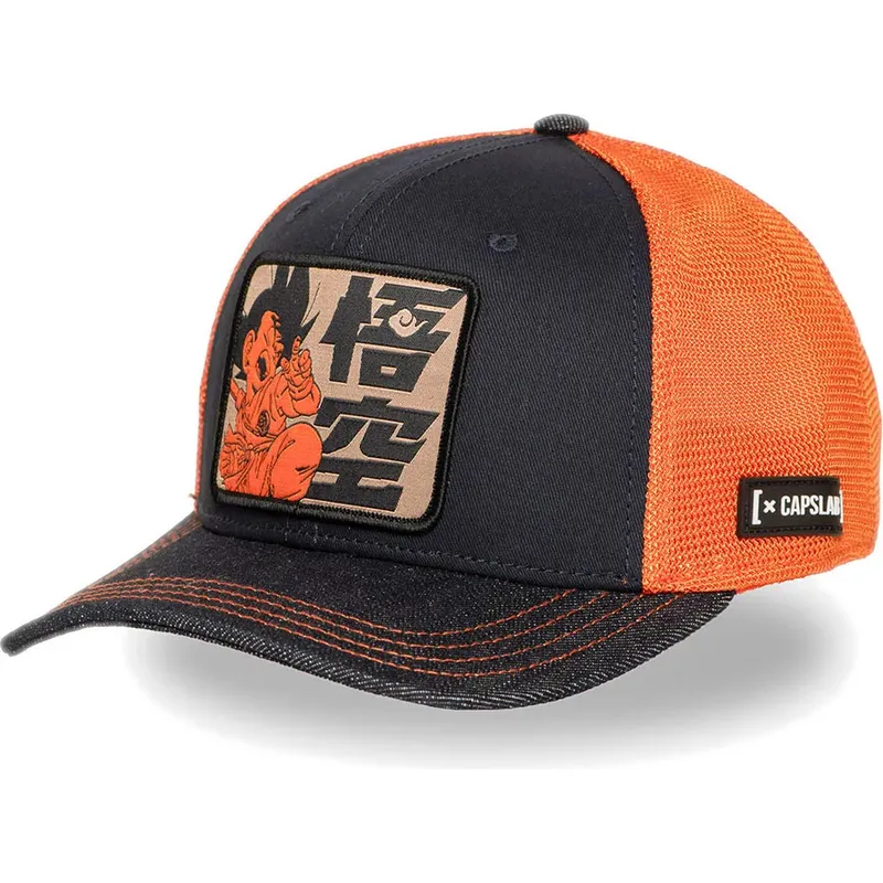 gorra-trucker-azul-y-naranja-son-goku-nino-db6-kid-dragon-ball-de-capslab