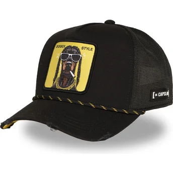Šiltovky zaoblená čierna snapback Doggy Style DOGGYB Hip Hop Dogz Capslab