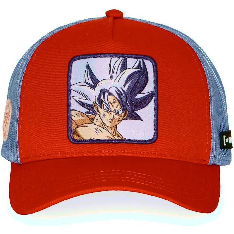 trucker-cap-orange-son-goku-ultra-instinct-dbs8-ultb-dragon-ball-von-capslab