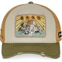 gorra-trucker-beige-y-verde-kfp-dra-kung-fu-panda-de-capslab