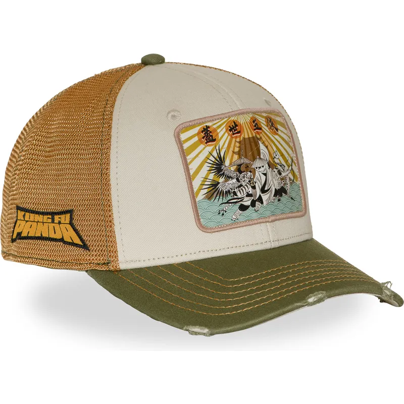 trucker-cap-beige-und-grun-kfp-dra-kung-fu-panda-von-capslab