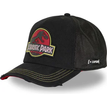 Cap zaoblená black snapback Jurassic Park Capslab