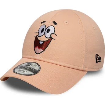 Šiltovka zaoblená ružová nastaviteľný pre deti 9FORTY Face SpongeBob a Patrick Hviezda New Era