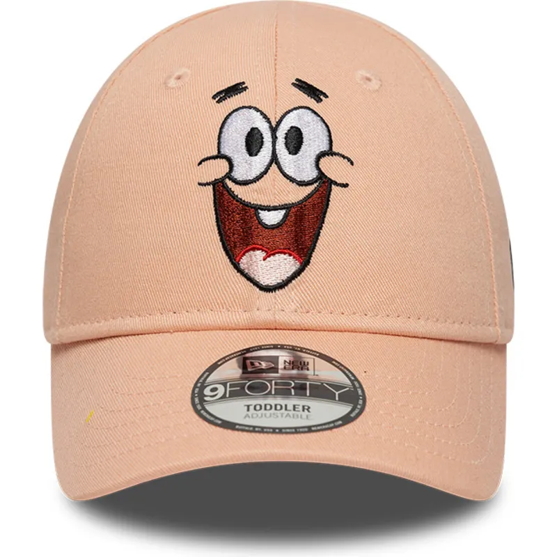 gorra-curva-rosa-ajustable-para-nino-9forty-face-de-patricio-estrella-bob-esponja-de-new-era