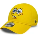 cap-zaoblena-yellow-adjustable-strap-pre-deti-9forty-face-bob-esponja-new-era
