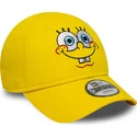 siltovky-zaoblena-zlta-nastavitelny-pasik-pre-deti-9forty-face-bob-esponja-new-era