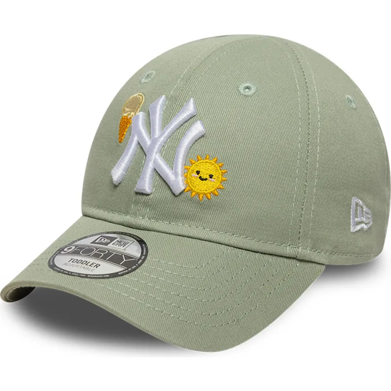 siltovka-zaoblena-zelena-nastavitelny-pre-deti-9forty-summer-icon-new-york-yankees-mlb-new-era
