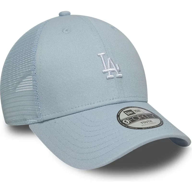 blaue-verstellbare-trucker-kappe-fur-kinder-9forty-homefield-der-los-angeles-dodgers-mlb-von-new-era