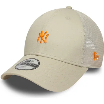 Cap zaoblená beige adjustable strap pre deti 9FORTY Homefield New York Yankees MLB New Era