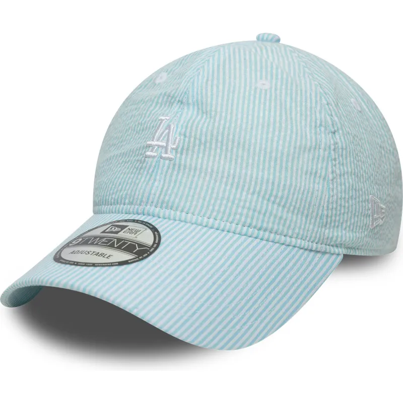 cap-zaoblena-blue-adjustable-strap-9twenty-seersucker-los-angeles-dodgers-mlb-new-era