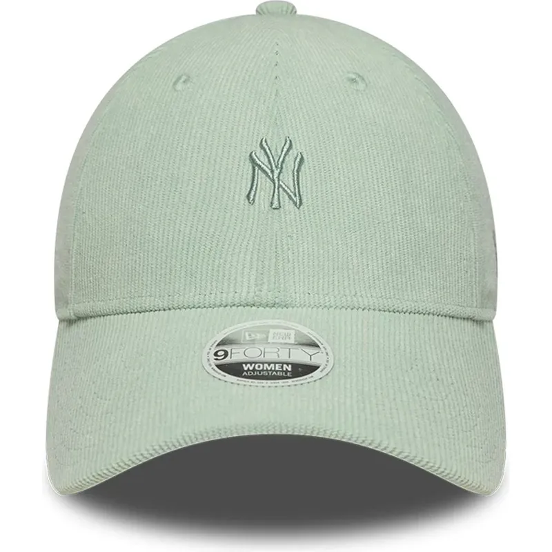 cap-zaoblena-green-adjustable-strap-9forty-mini-cord-new-york-yankees-mlb-new-era cap-zaoblena-green-adjustable-strap-9forty-mini-cord-new-york-yankees-mlb-new-era
