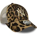 damen-trucker-cap-leopard-9forty-m-crown-a-frame-leopard-new-york-yankees-mlb-von-new-era