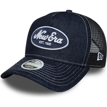 Cap zaoblená navy blue snapback 9FORTY M-Crown New Era