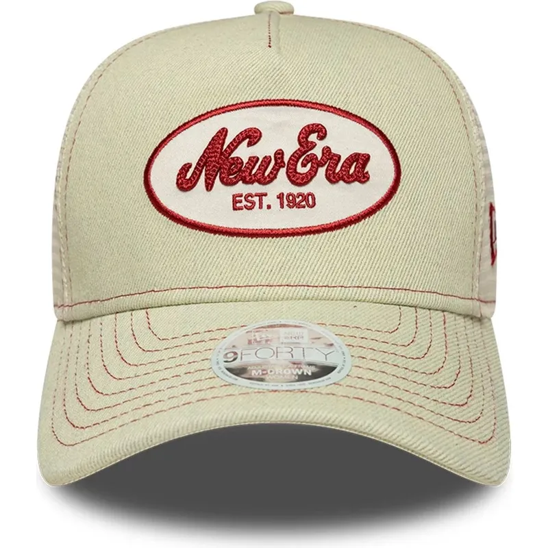 siltovky-zaoblena-kamionista-bezova-snapback-9forty-m-crown-a-frame-new-era
