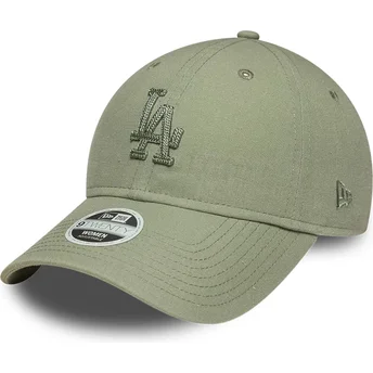 Šiltovky zaoblená zelená nastaviteľný pásik 9TWENTY Midi Linen Los Angeles Dodgers MLB New Era