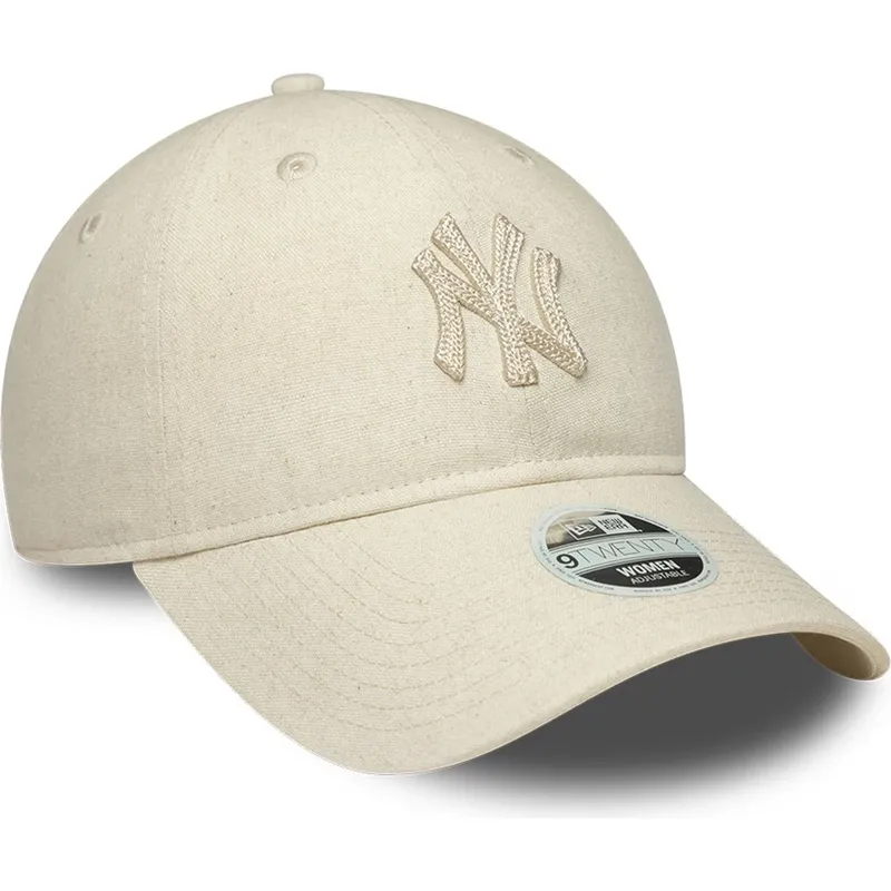 siltovka-zaoblena-bezova-nastavitelny-9twenty-midi-linen-new-york-yankees-mlb-new-era