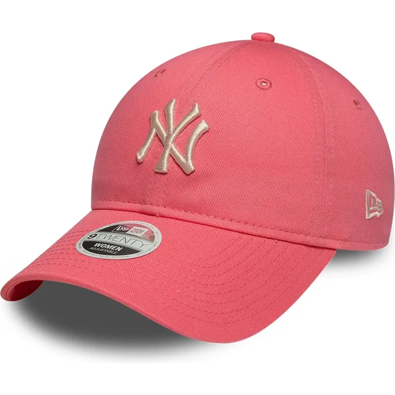 siltovky-zaoblena-ruzova-nastavitelny-pasik-9twenty-league-essential-midi-new-york-yankees-mlb-new-era