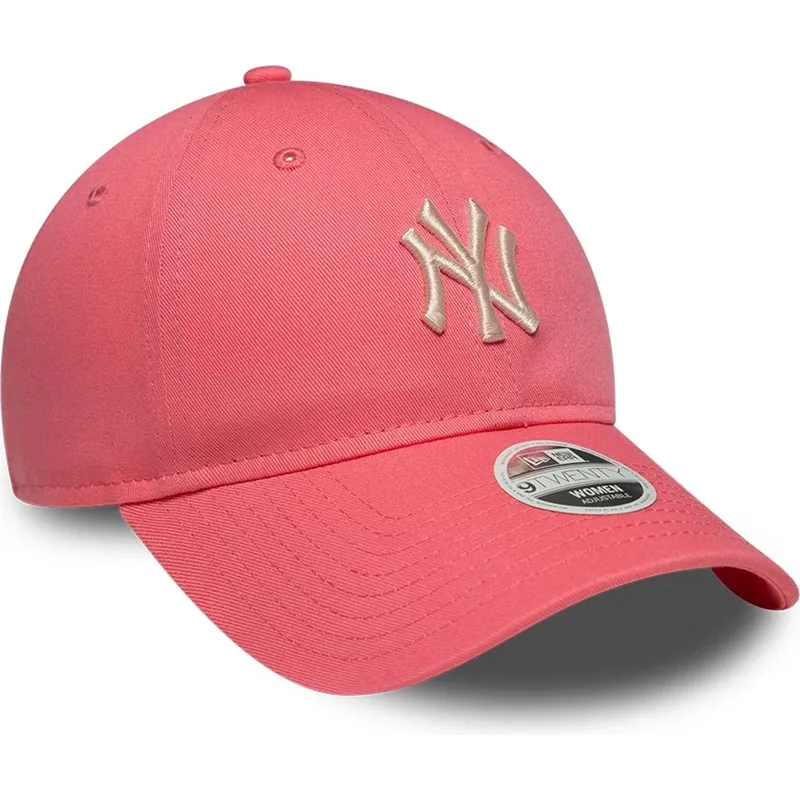 siltovka-zaoblena-ruzova-nastavitelny-9twenty-league-essential-midi-new-york-yankees-mlb-new-era