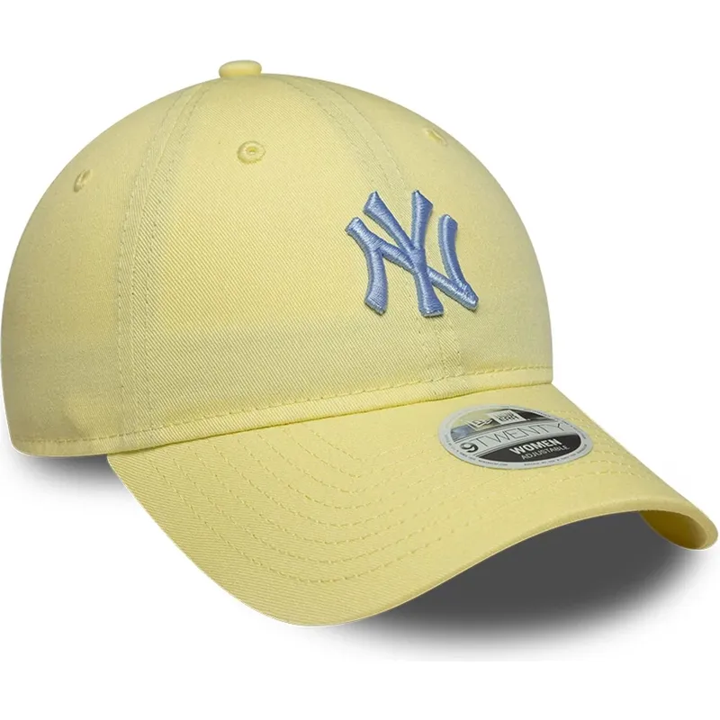 gorra-curva-amarilla-ajustable-para-mujer-9twenty-league-essential-midi-de-new-york-yankees-mlb-de-new-era