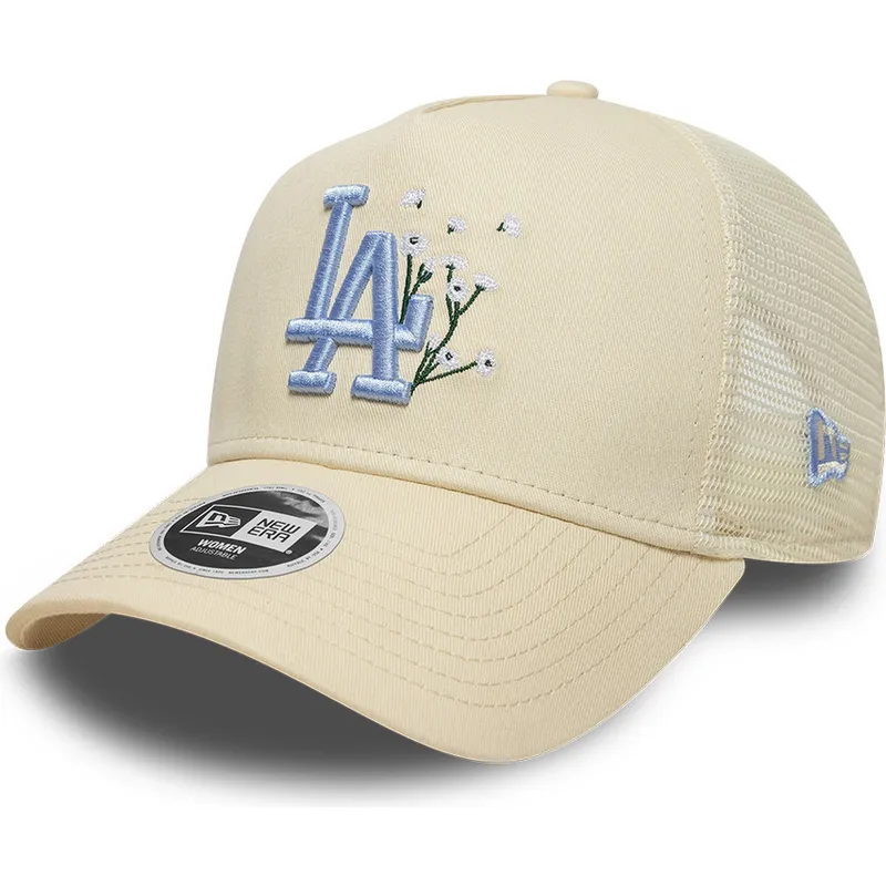 cap-zaoblena-beige-snapback-9forty-a-frame-floral-los-angeles-dodgers-mlb-new-era