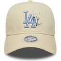 cap-zaoblena-beige-snapback-9forty-a-frame-floral-los-angeles-dodgers-mlb-new-era