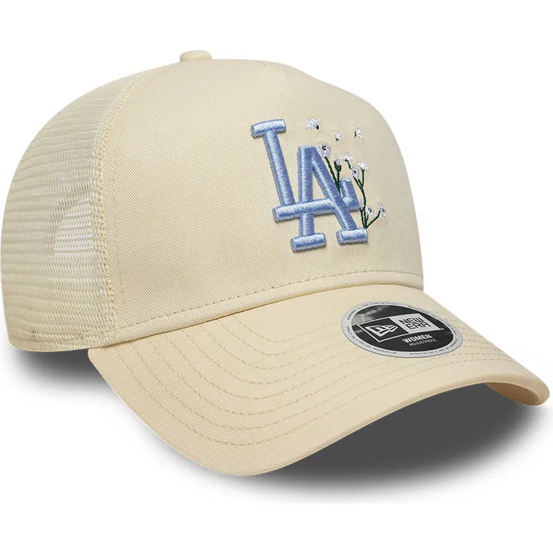 cap-zaoblena-beige-snapback-9forty-a-frame-floral-los-angeles-dodgers-mlb-new-era