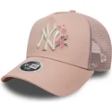 siltovka-zaoblena-ruzova-snapback-9forty-a-frame-floral-new-york-yankees-mlb-new-era
