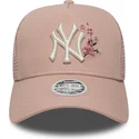 siltovka-zaoblena-ruzova-snapback-9forty-a-frame-floral-new-york-yankees-mlb-new-era