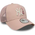 siltovka-zaoblena-ruzova-snapback-9forty-a-frame-floral-new-york-yankees-mlb-new-era