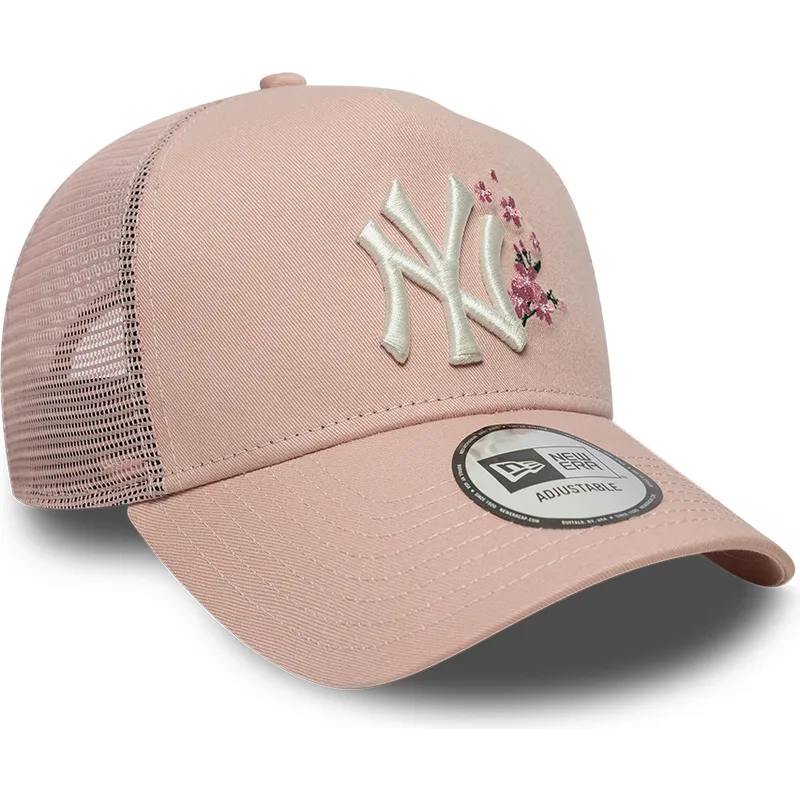 siltovka-zaoblena-ruzova-snapback-9forty-a-frame-floral-new-york-yankees-mlb-new-era