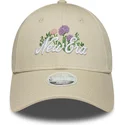 cap-zaoblena-beige-adjustable-strap-9forty-new-era