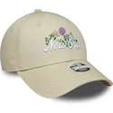 new-era-curved-brim-women-9forty-beaded-beige-adjustable-cap