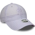 siltovka-zaoblena-fialova-nastavitelny-9twenty-seersucker-new-york-yankees-mlb-new-era