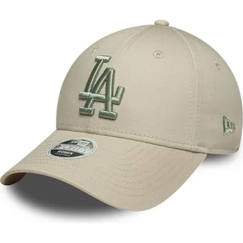Šiltovky zaoblená béžová nastaviteľný pásik 9FORTY League Essential Los Angeles Dodgers MLB New Era
